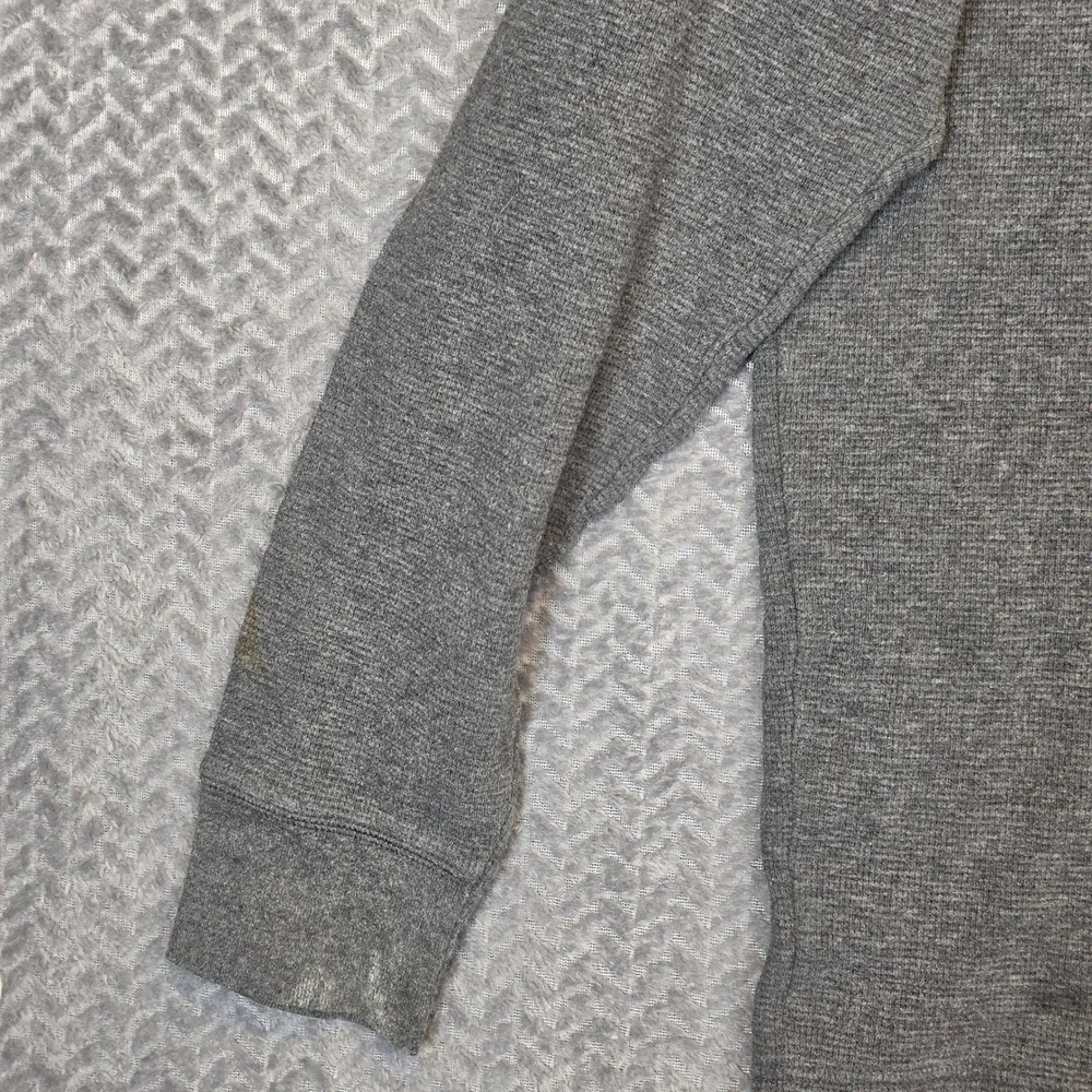 Polo Ralph Lauren Mens XL Grey Waffle Knit Thermal Long Sleeve Sleepwear Shirt